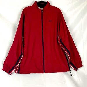Red Reebok Jacket Men's Size XL Front Zipper Closure